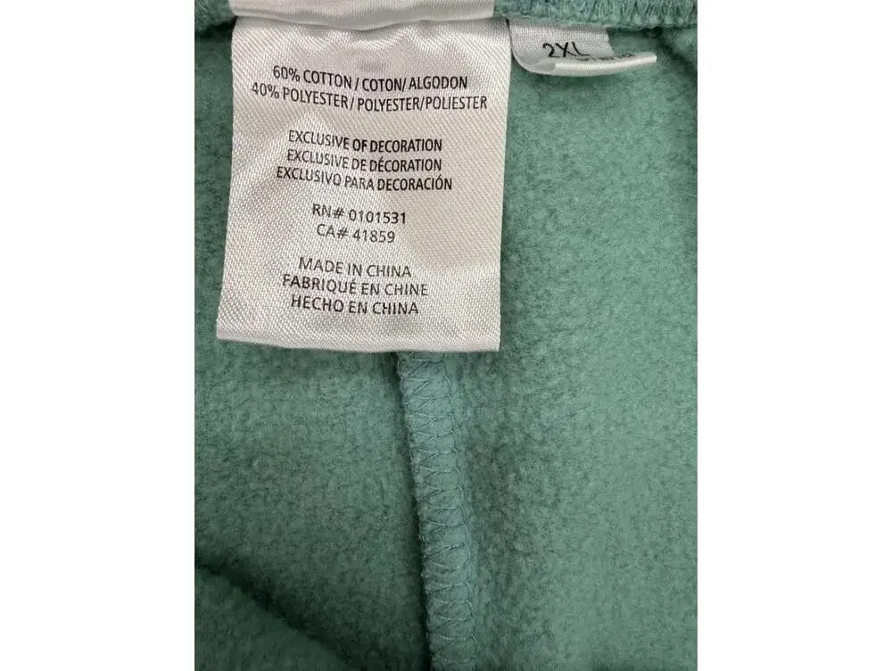 Pokémon Relaxed Fit Jogger Sweatpants 2XL Fleece Green Pikachu - Picture 4 of 7